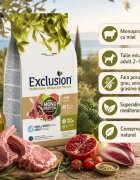 EXCLUSION Mediterraneo Monoprotein Formula Small Breed XS-S Miel și Orez hrană uscată monoproteică câini 2kg